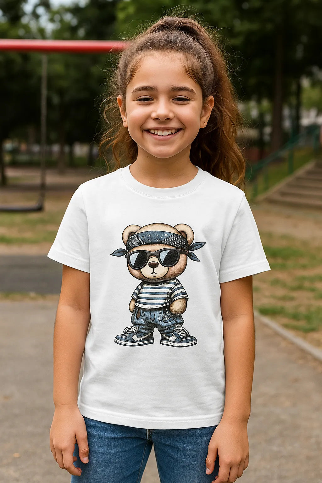 π» Bandana Bear Girls Tee π§’
