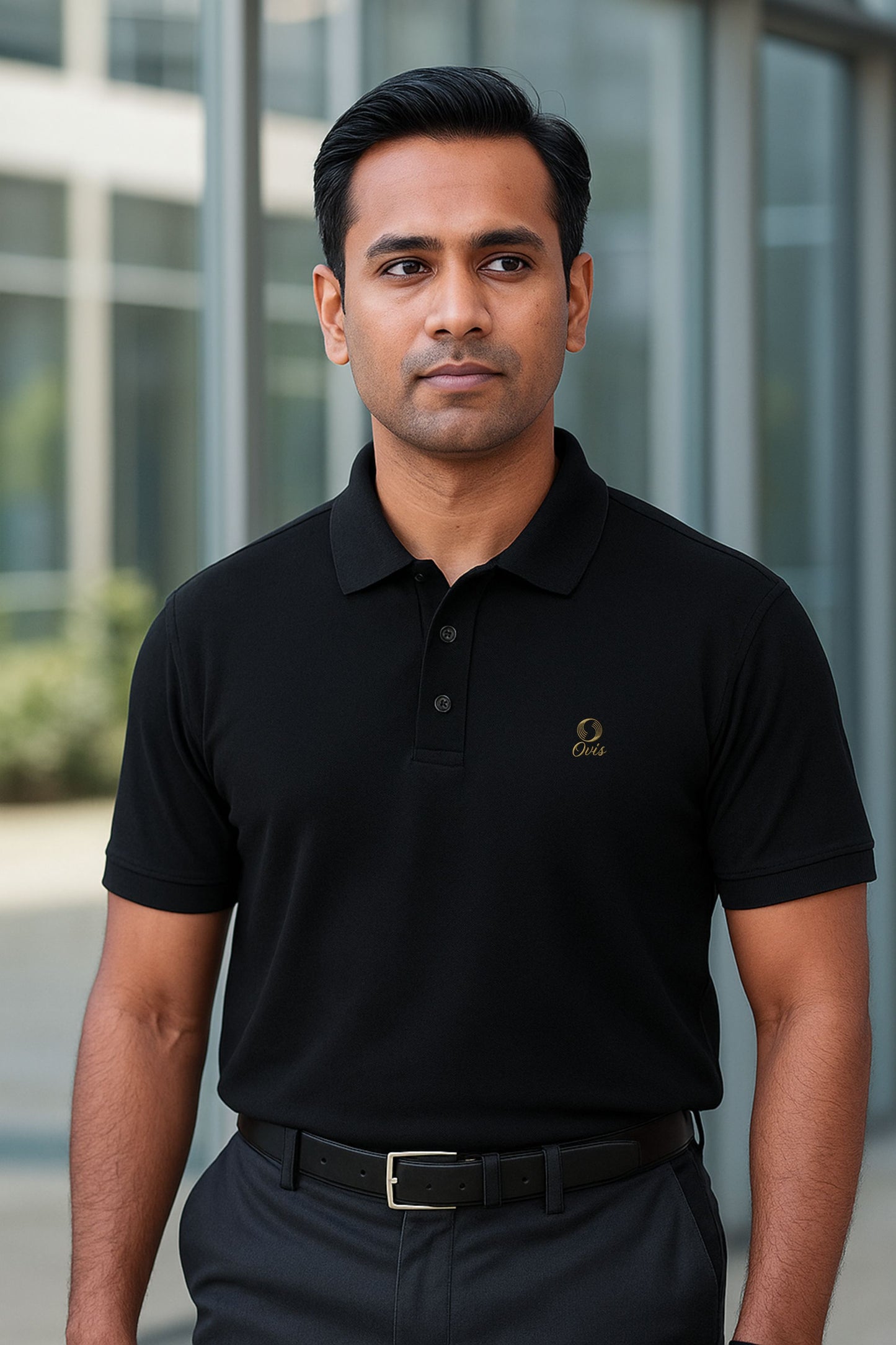 π€ Black Polo T-Shirt