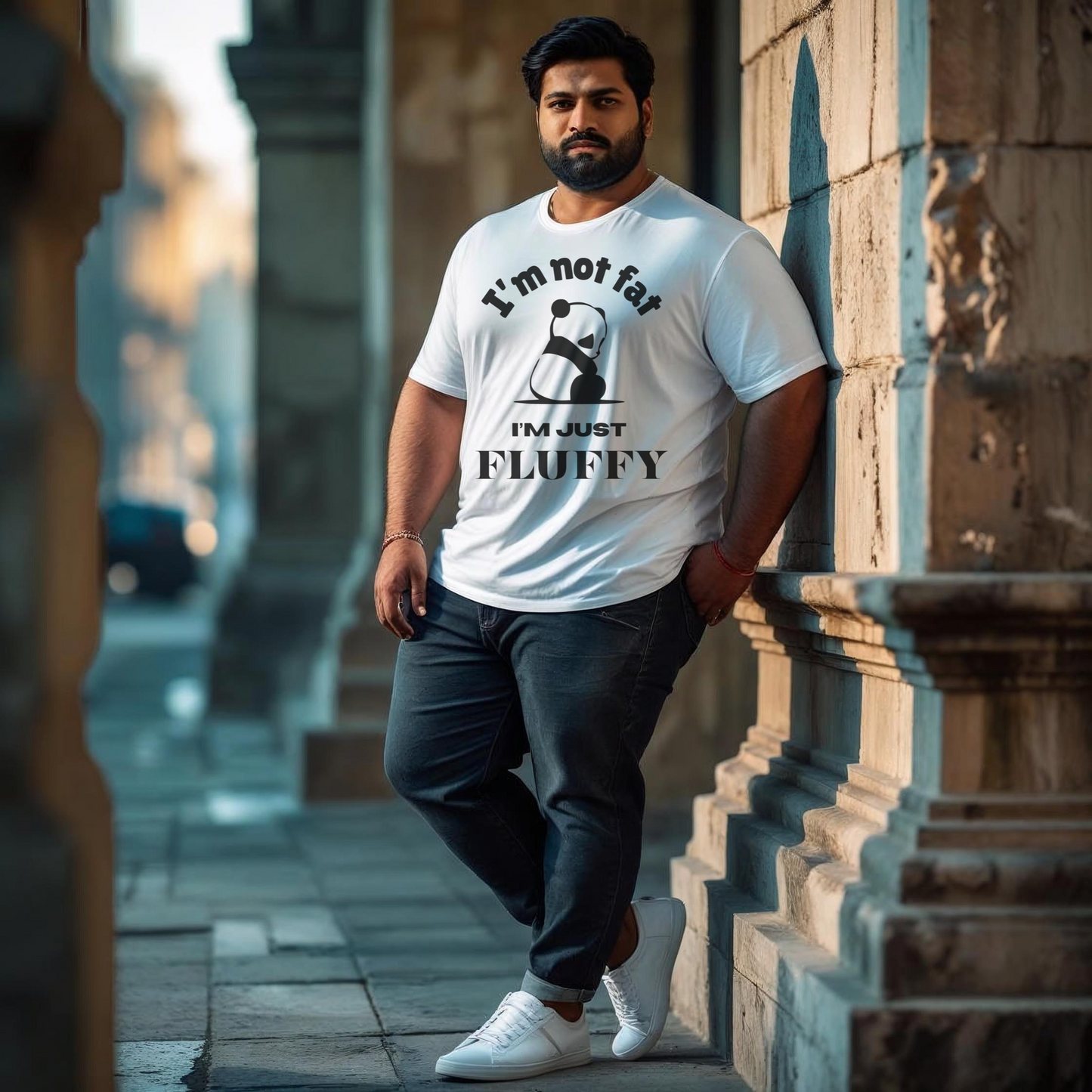 I'm Not Fat I'm Just Fluffy Plus Size Man's T-Shirt