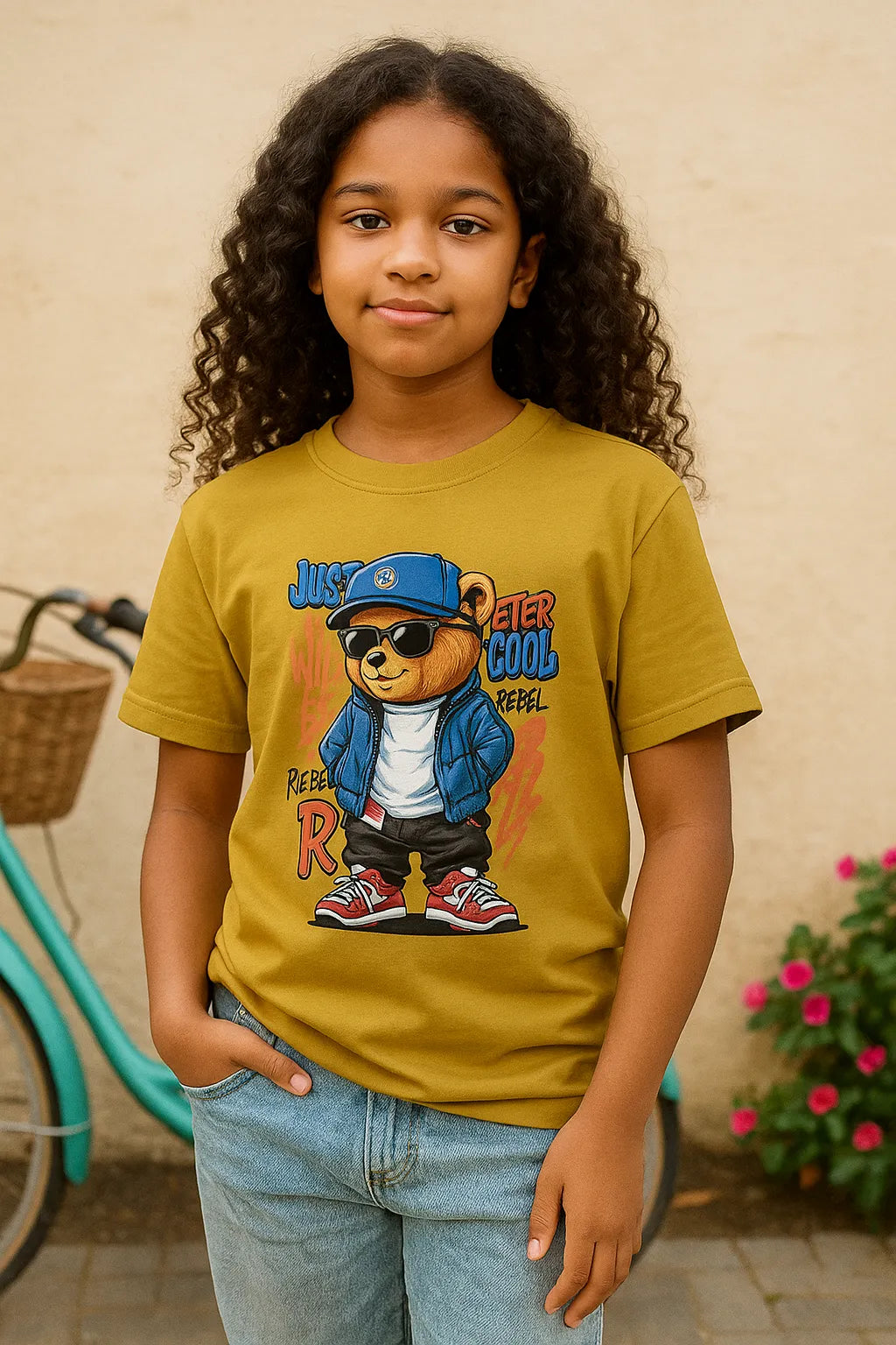 Girls Rebel Teddy Tee π»β‘