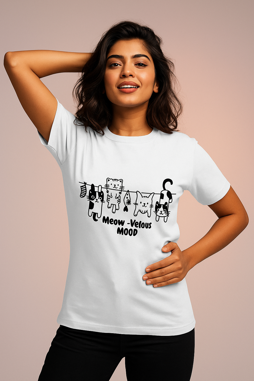 πΎ Meow-Velous Mood , Woman's T-Shirt π»