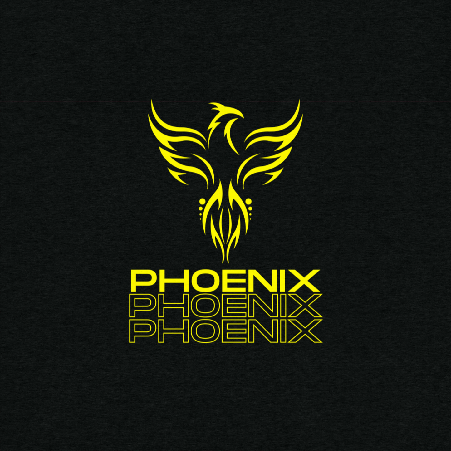 Black Modern Phoenix T-shirt
