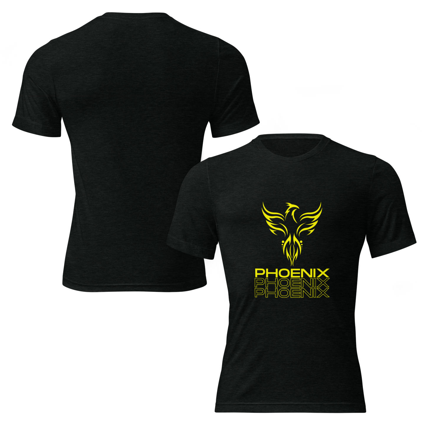 Black Modern Phoenix T-shirt