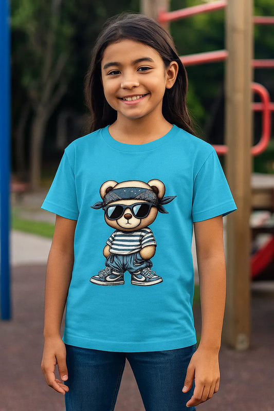 🐻 Bandana Bear Girls Tee 🧢