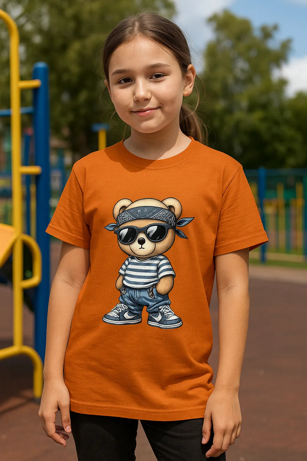 🐻 Bandana Bear Girls Tee 🧢
