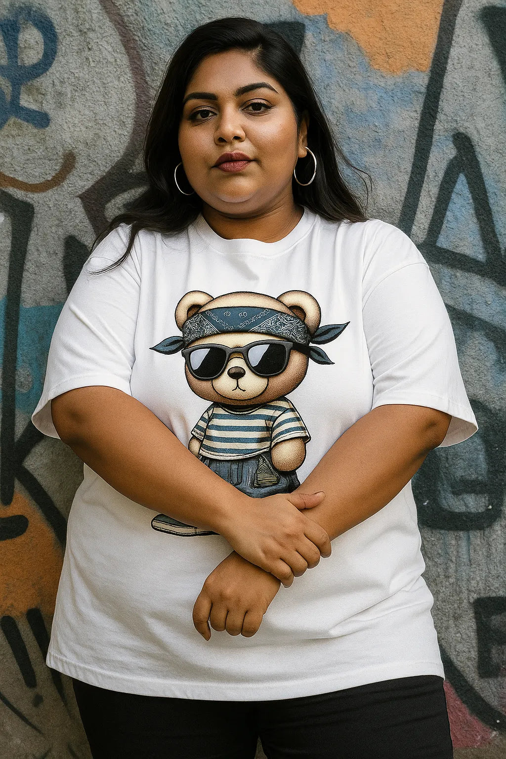 Bandana Bear Swag - Plus Size Tee 🐻🕶️