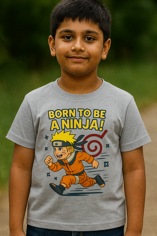 🥷 Born to Be a Ninja – Naruto Kids T-Shirt 🍥
