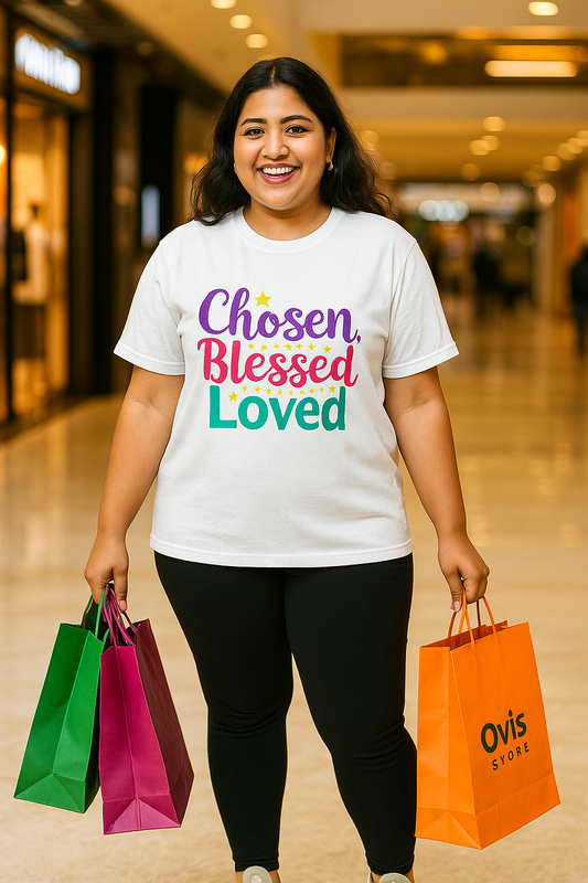 💖 Chosen Blessed Loved - Unisex Plus Size T-Shirt 💖