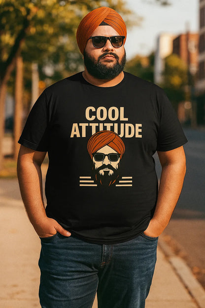 💪 Plus Size Men's Graphic T-Shirt – Cool Attitude
