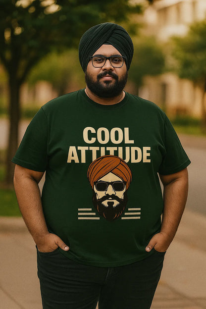 💪 Plus Size Men's Graphic T-Shirt – Cool Attitude