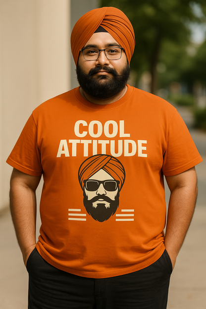 💪 Plus Size Men's Graphic T-Shirt – Cool Attitude