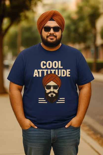 💪 Plus Size Men's Graphic T-Shirt – Cool Attitude
