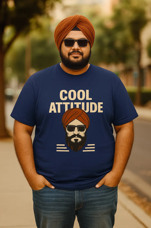 💪 Plus Size Men's Graphic T-Shirt – Cool Attitude