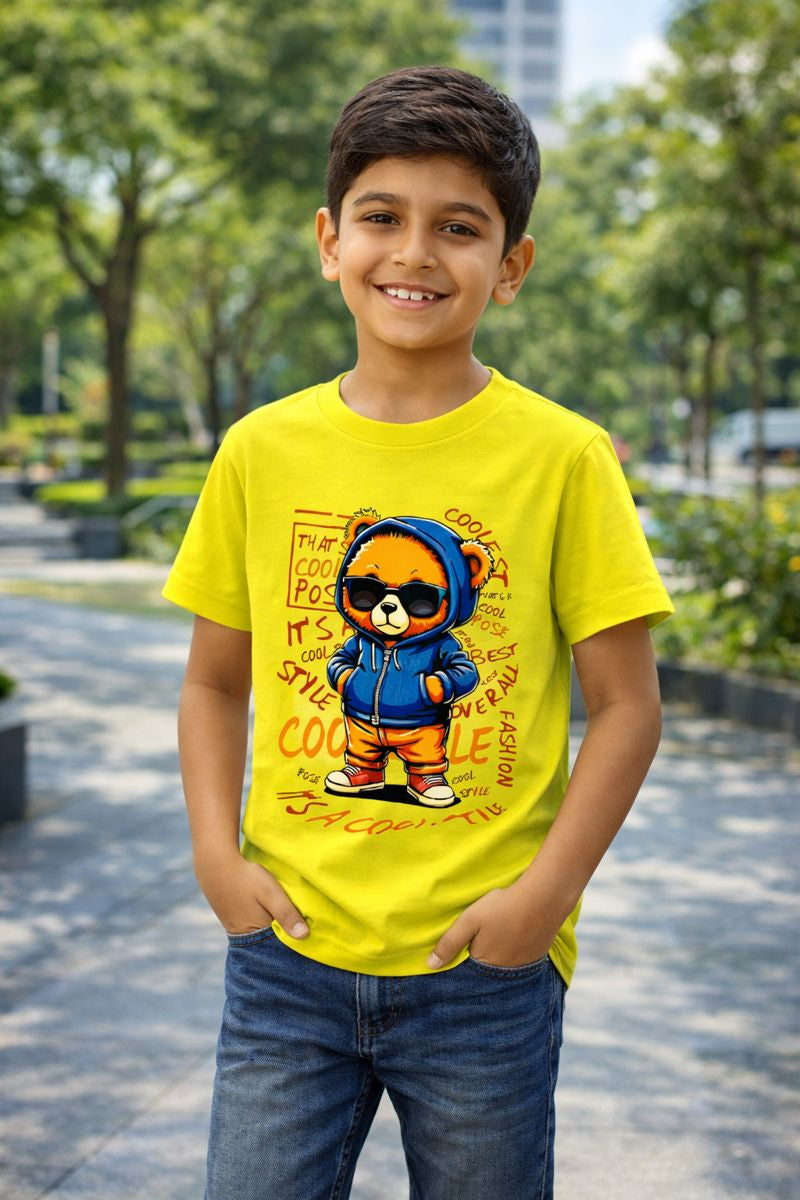 🌟 Cool Bear Kids Graphic T-Shirt 🐻