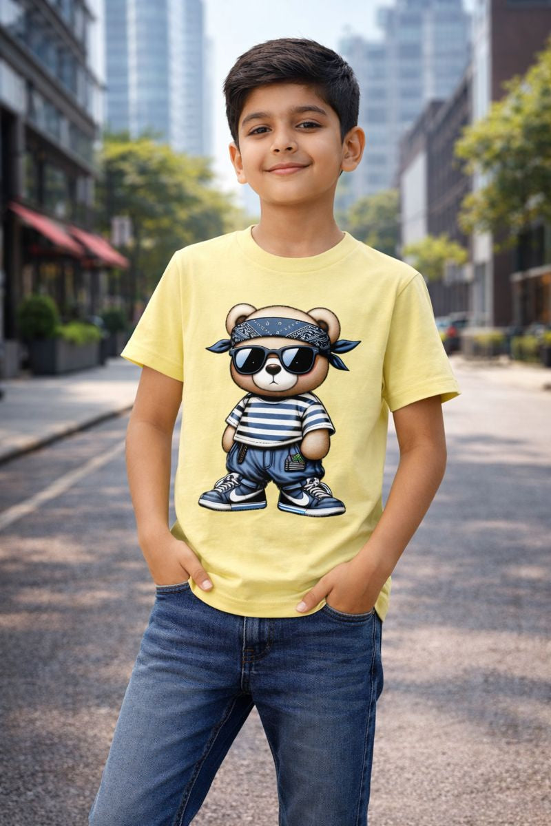 🌟 Cool Teddy Street Boys T-Shirt 🧸😎