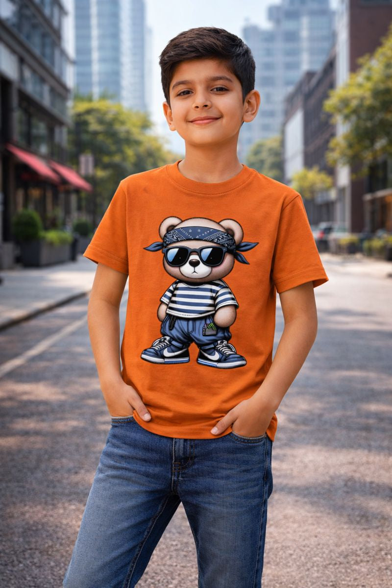 🌟 Cool Teddy Street Boys T-Shirt 🧸😎