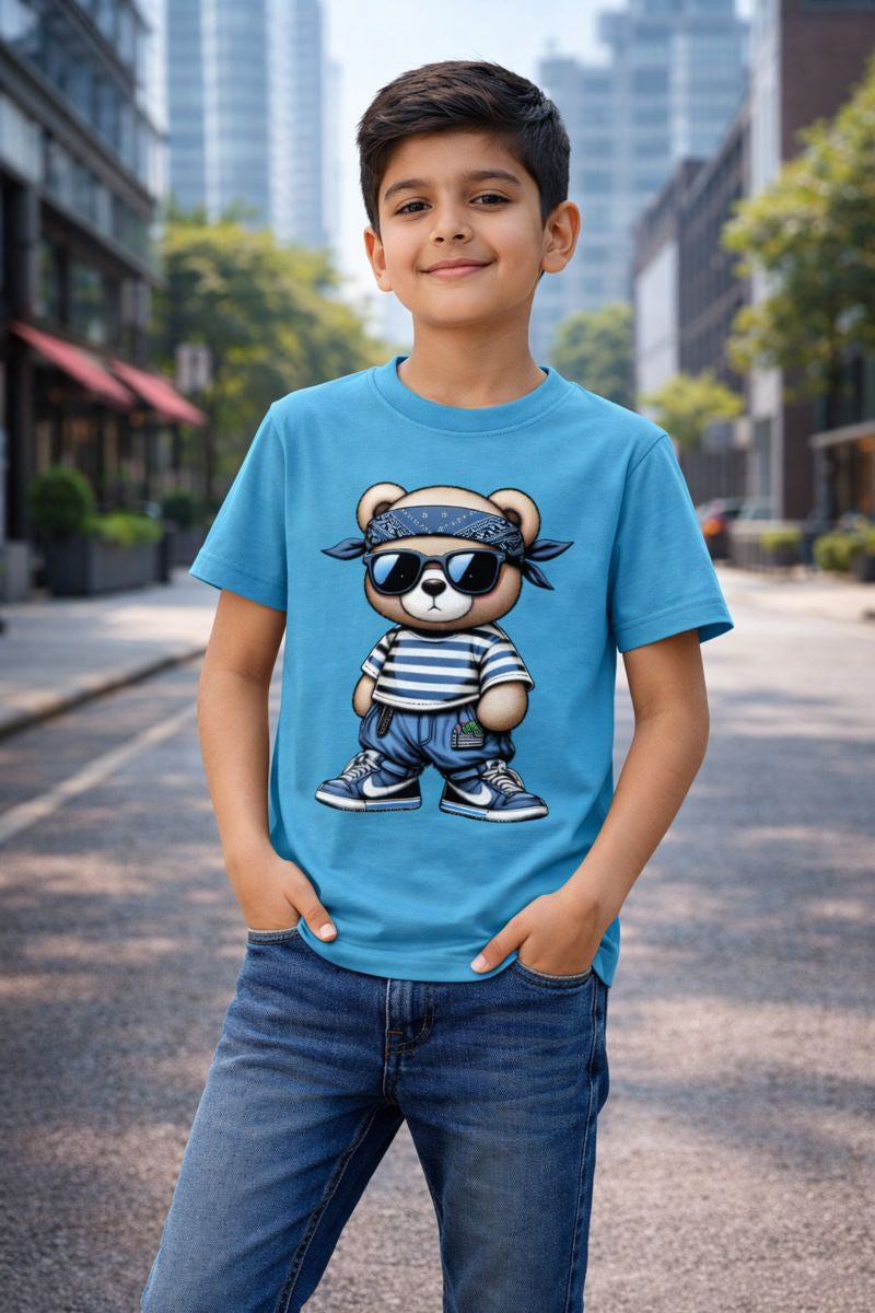 🌟 Cool Teddy Street Boys T-Shirt 🧸😎