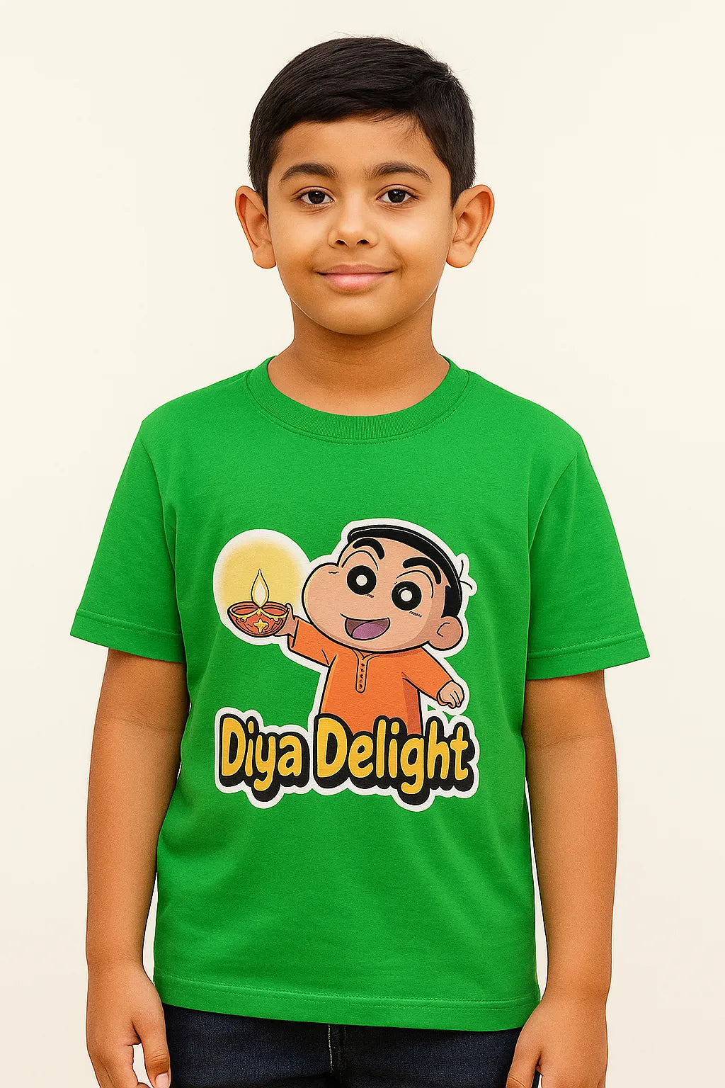🪔 Diya Delight-  Boys’ T-Shirt 🪔