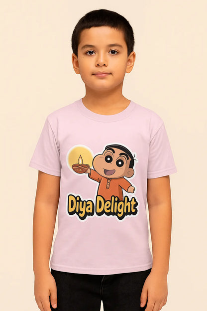 🪔 Diya Delight-  Boys’ T-Shirt 🪔