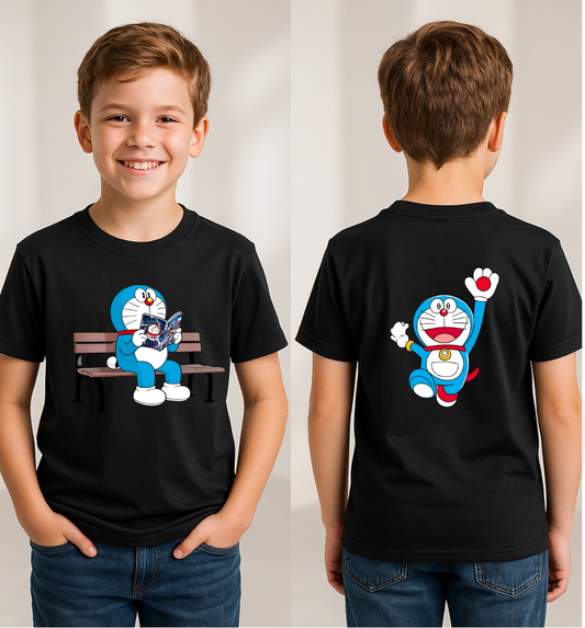 Doremon Reading Kids Tees