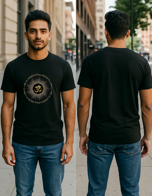 Spiritual Essence Om-Gayatri Mantra Men's T-Shirt