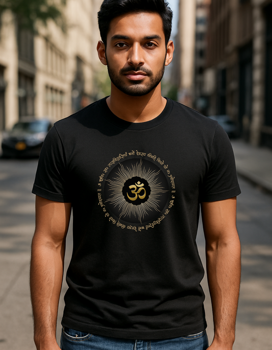 Spiritual Essence Om-Gayatri Mantra Men's T-Shirt