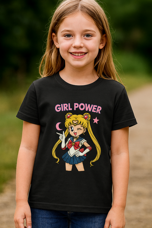 🌟 Girl Power – Sailor Moon Girls T-Shirt 🌙