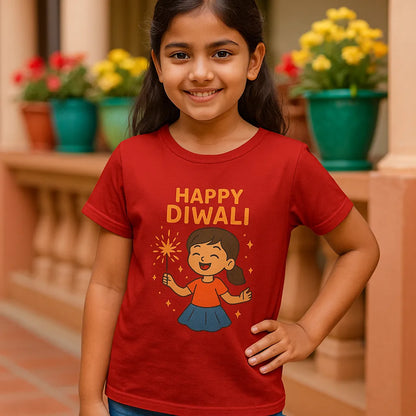 🎇👧 Festive &  Fun Girls’ T-Shirt 👧🎇