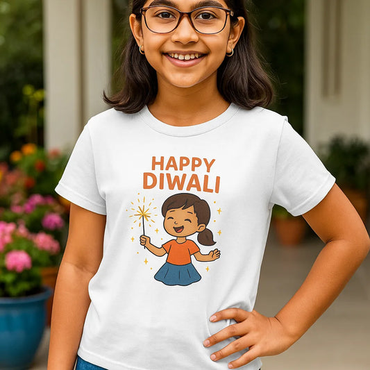 🎇👧 Festive &  Fun Girls’ T-Shirt 👧🎇