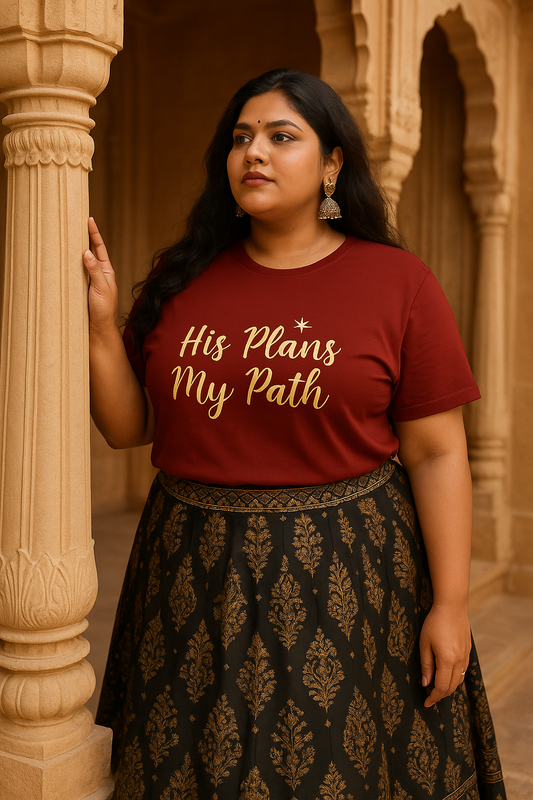 👕 His Plans My Path - Unisex Plus Size T-Shirt 👕