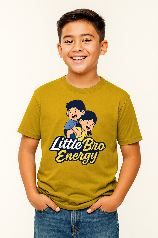 ⚡👦 "Little Bro Energy"  Boy T-Shirt 👦⚡