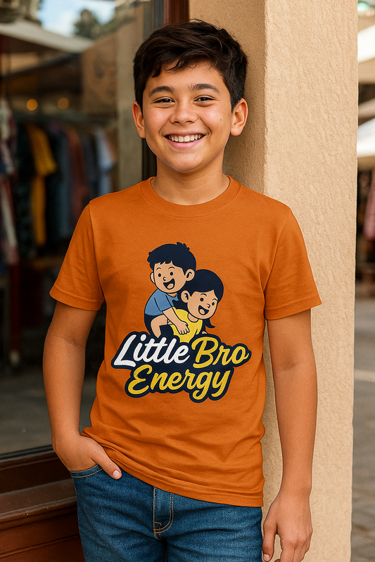 ⚡👦 "Little Bro Energy"  Boy T-Shirt 👦⚡
