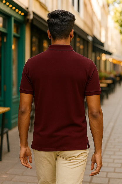 Ovis Maroon Classic Polo