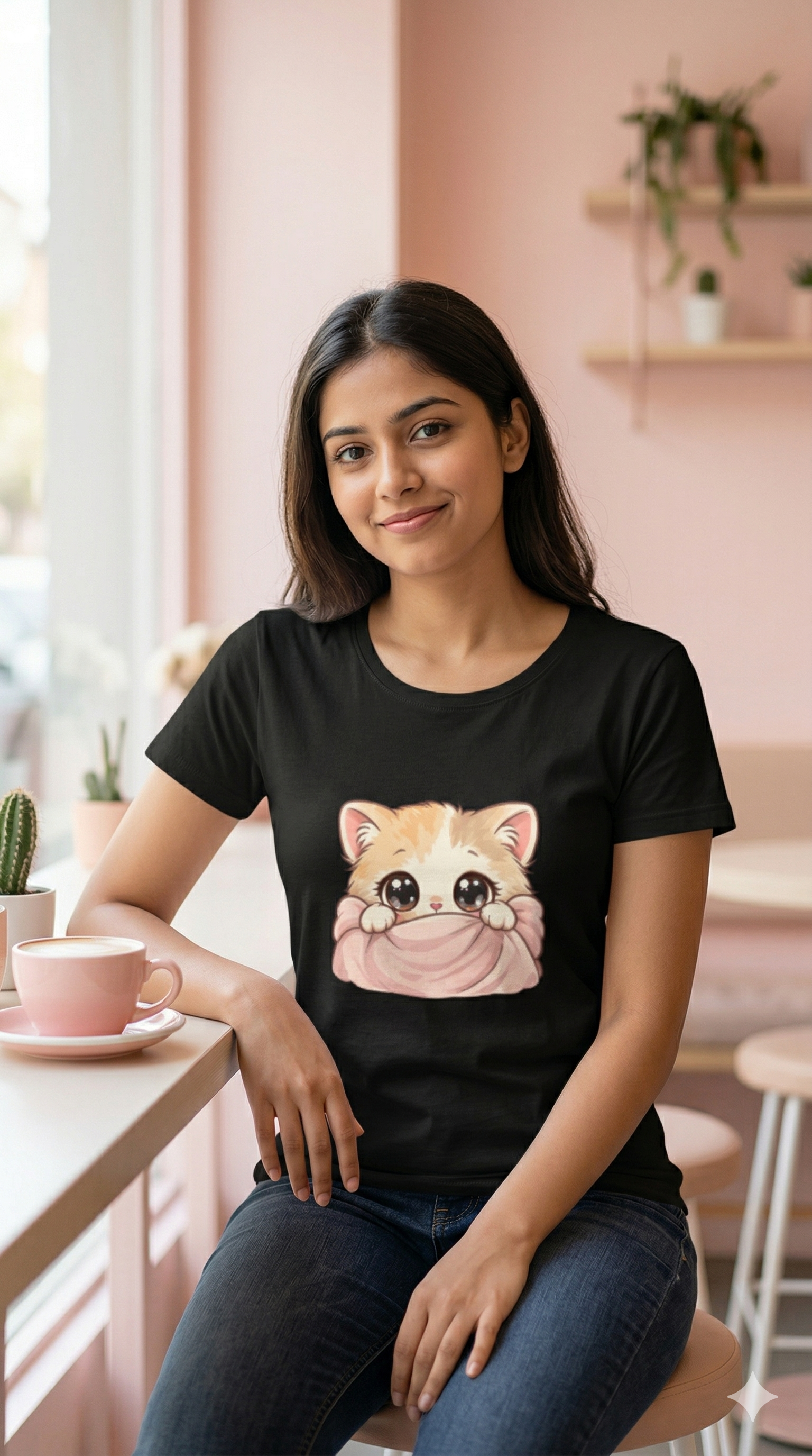 🐱 Peekaboo Kitty Women's T-Shirt 🐱