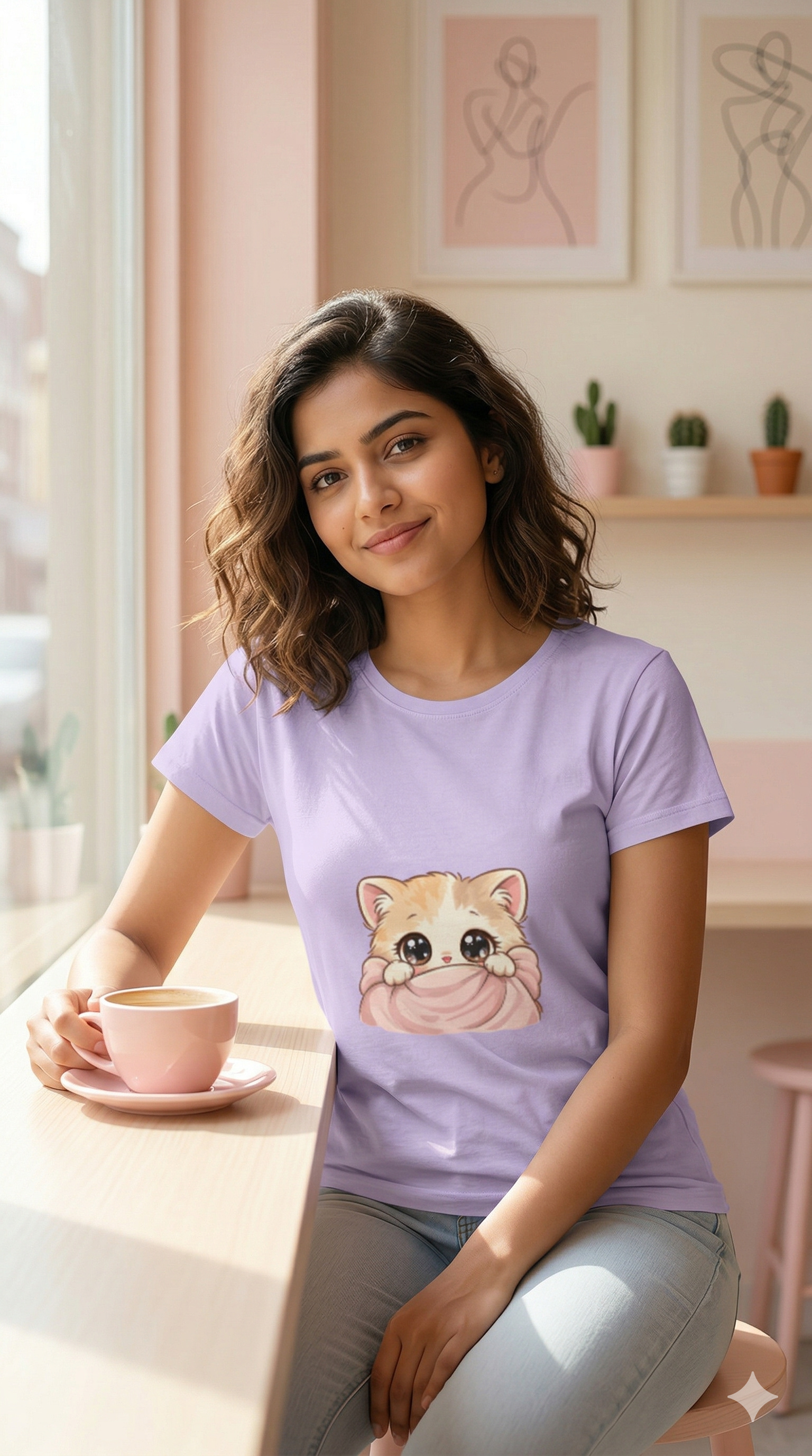 🐱 Peekaboo Kitty Women's T-Shirt 🐱