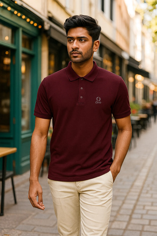 Ovis Maroon Classic Polo