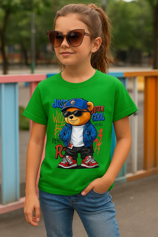 Girls Rebel Teddy Tee 🐻⚡