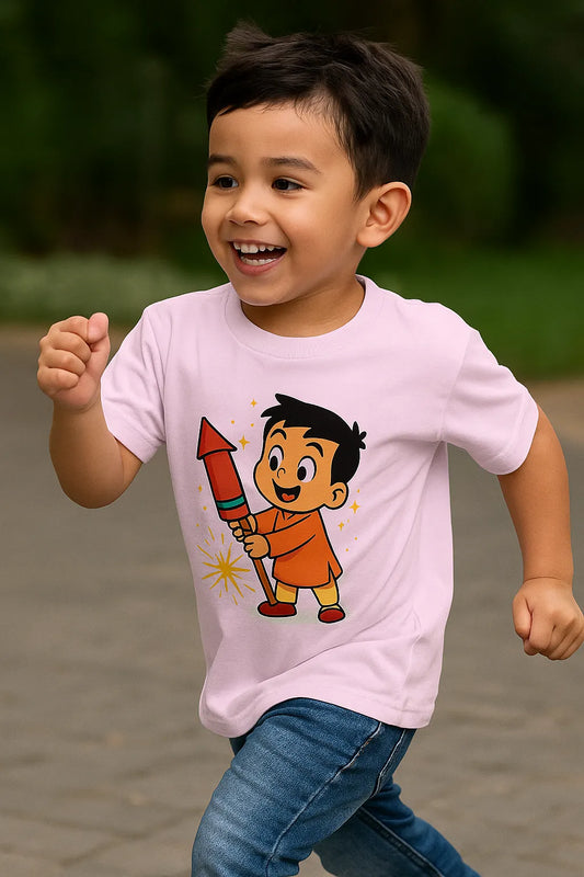 🎆 Rocket Boy - Festive Fun Boy's T-Shirt 🎆