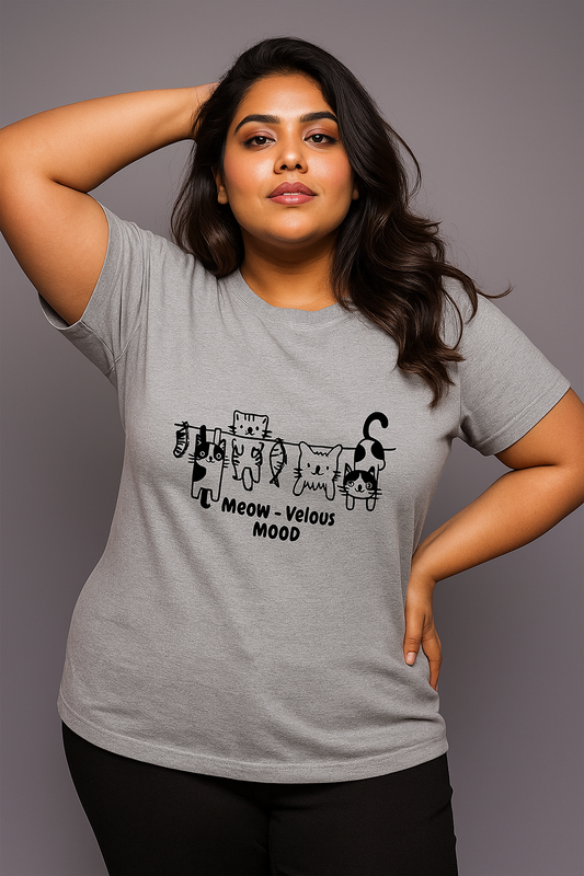 🐾 Meow-Velous Mood - Plus Size Unisex T-Shirt –