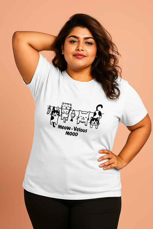 🐾 Meow-Velous Mood - Plus Size Unisex T-Shirt –