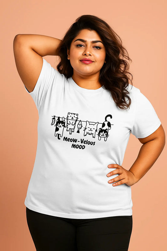 🐾 Meow-Velous Mood - Plus Size Unisex T-Shirt –