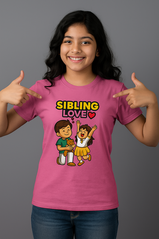 👧💖  Sibling Love - Girl's T-Shirt 👧💖