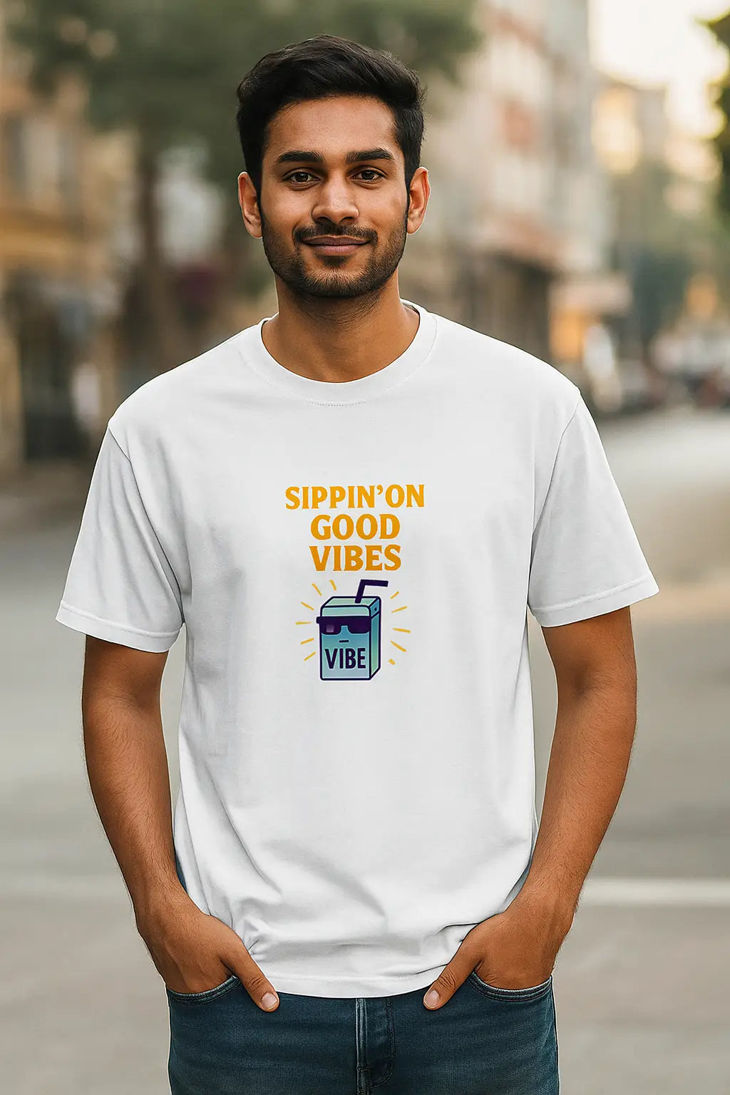 🥤 "Sippin’ on Good Vibes" - Unisex T-Shirt