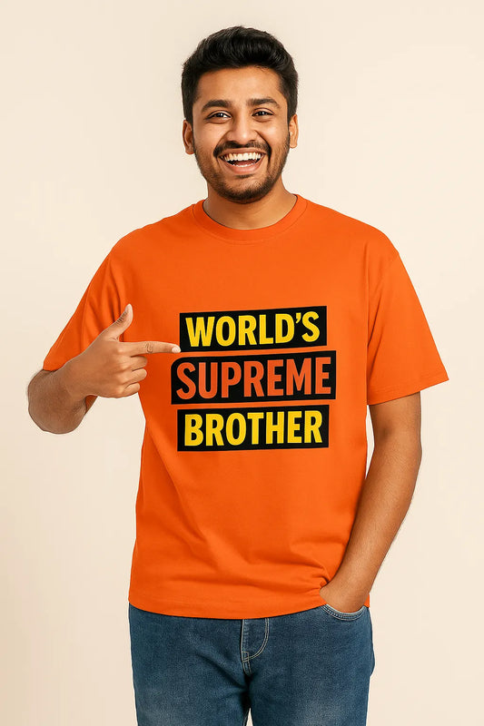 💙 World Supreme Brother - Man's T-Shirt 💙