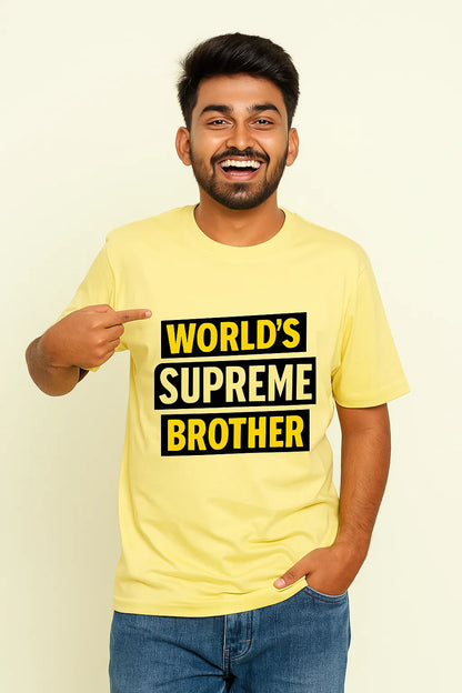 💙 World Supreme Brother - Man's T-Shirt 💙