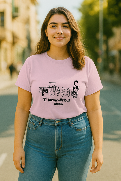 🐾 Meow-Velous Mood , Woman's T-Shirt 😻