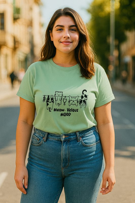 🐾 Meow-Velous Mood , Woman's T-Shirt 😻
