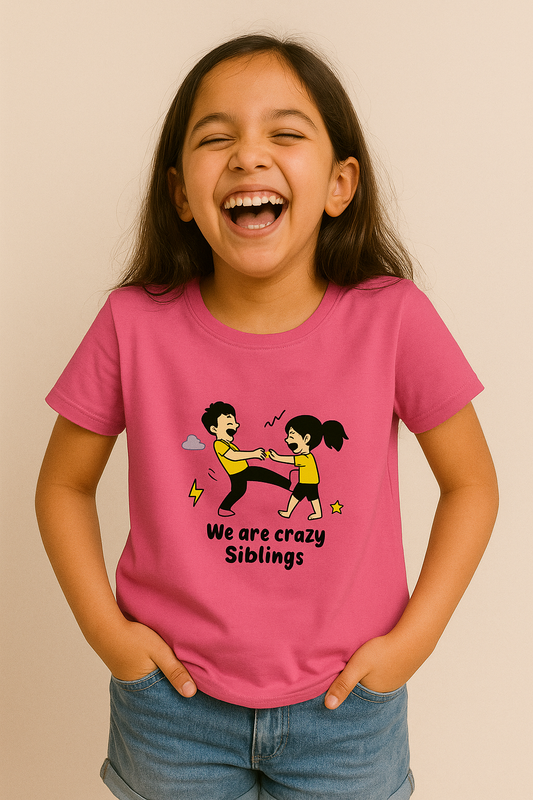 We Are Crazy Siblings Kids T-Shirt 👧👦💥