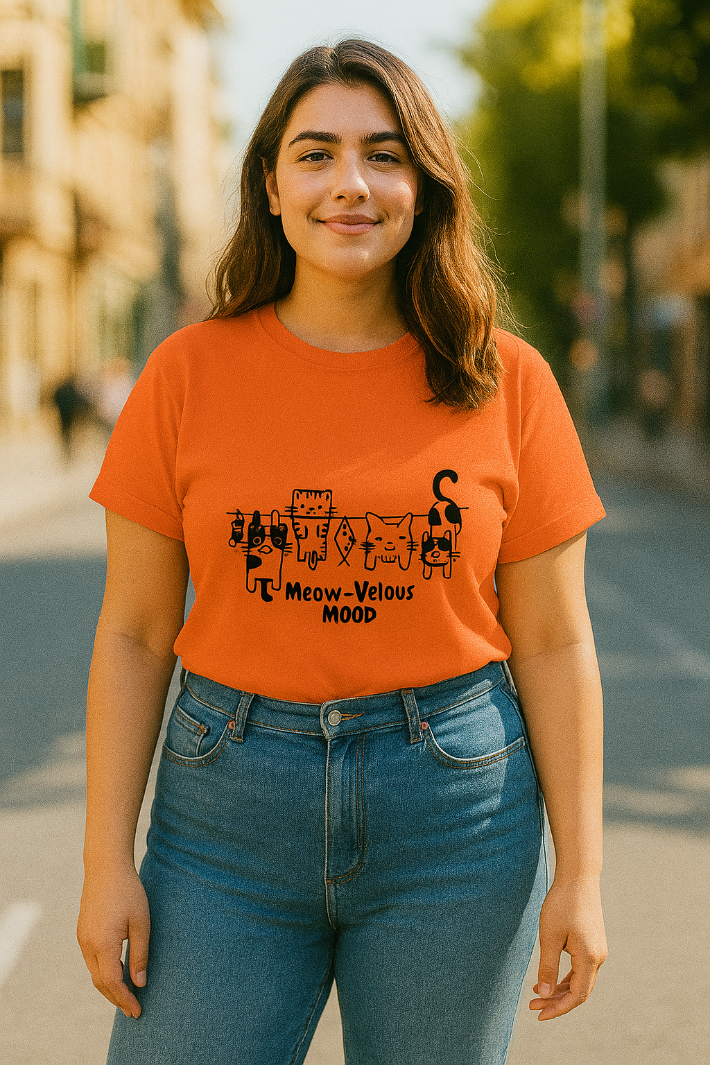 🐾 Meow-Velous Mood , Woman's T-Shirt 😻