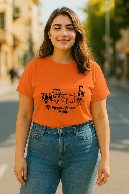 🐾 Meow-Velous Mood , Woman's T-Shirt 😻